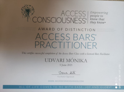 Udvari Mónika bizonyítvány